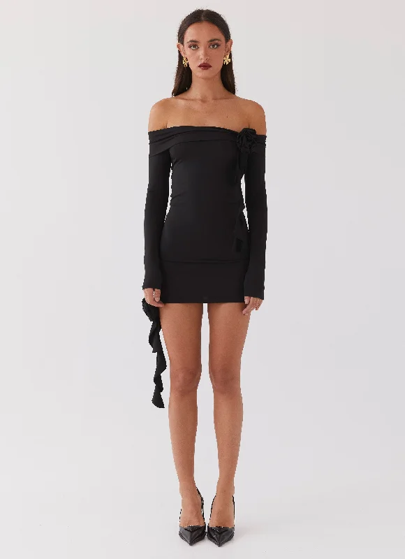 Cecilia Rose Mini Dress - Black