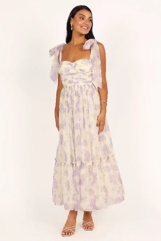 Floret Midi Dress - Lavender