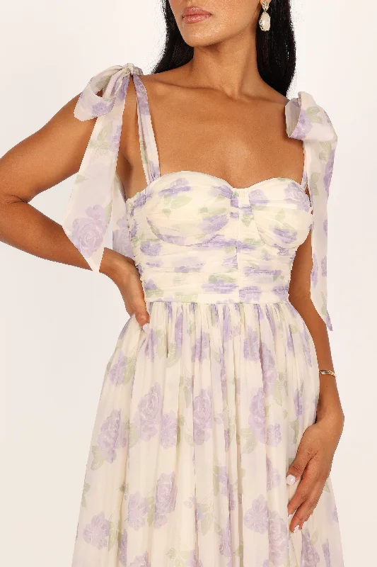 Floret Midi Dress - Lavender