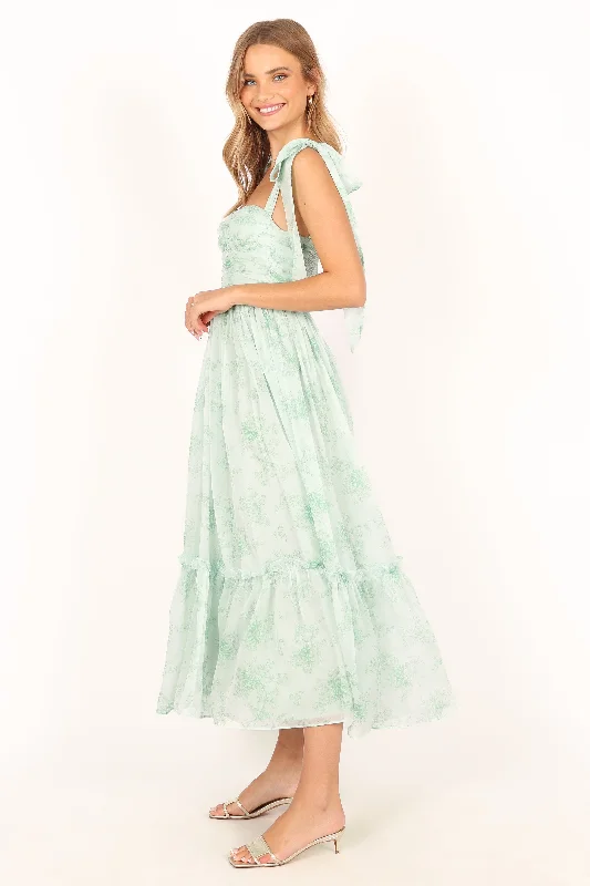 Floret Midi Dress - Sage