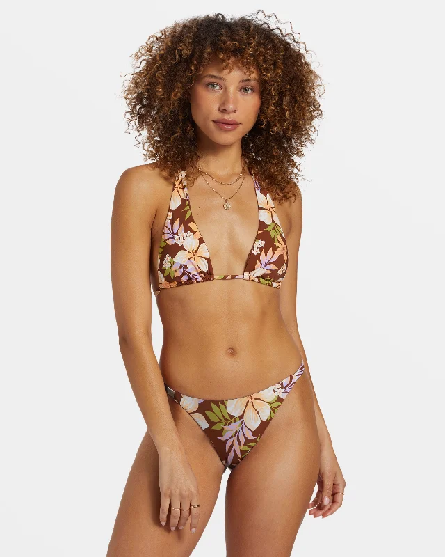 Jungle Bliss Multi-Way Triangle Bikini Top - Toasted Coconut