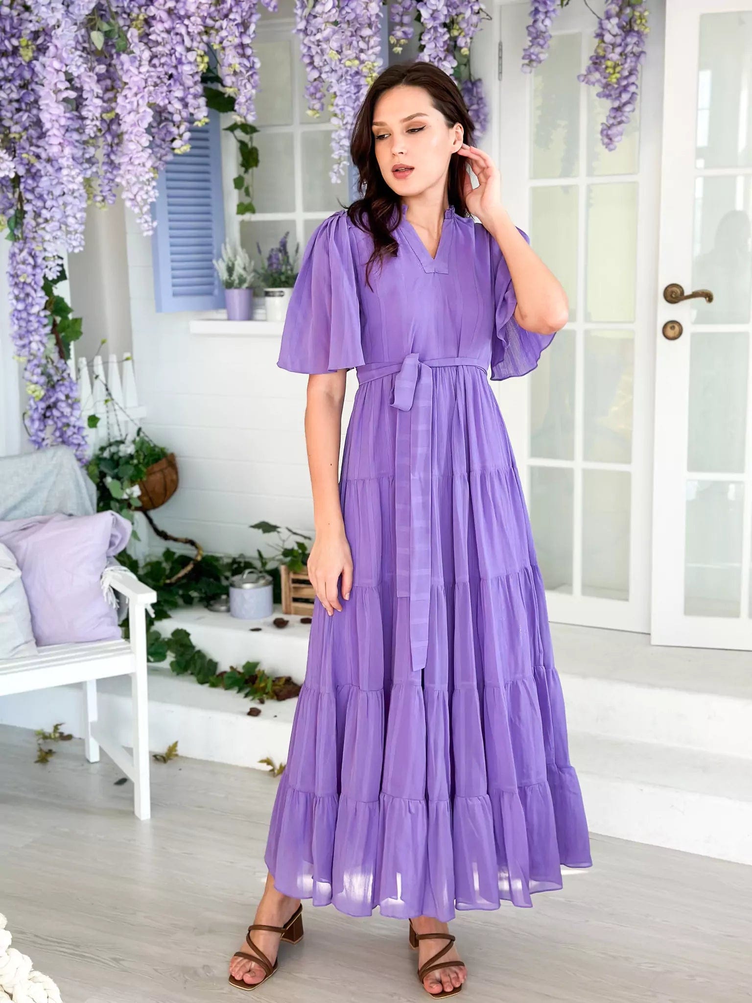 Amethyst Lilac Long Dress