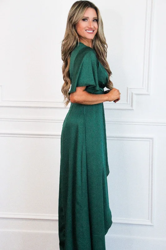 Before You Go Maxi Dress: Emerald