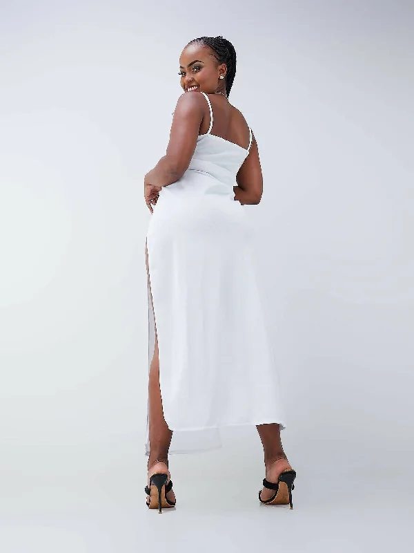 Da'joy Fashions Bond Girl Maxi Dress - White