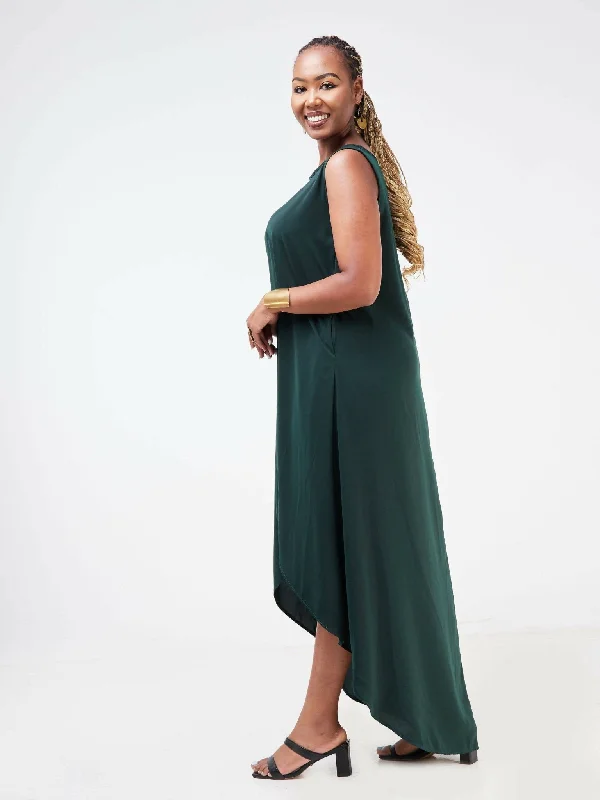 Salok Havilah Bumbe Highlow Maxi Dress - Green