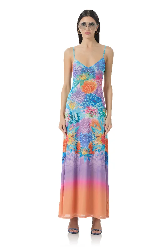 Cyr Maxi Dress - Neon Botanical