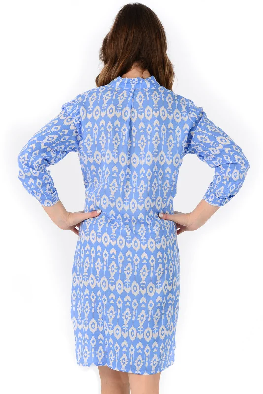 Day Tripper Dress / Periwinkle Ikat