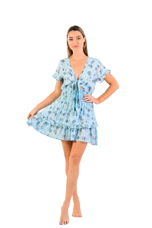 Sarah Dress / Blue Jungle