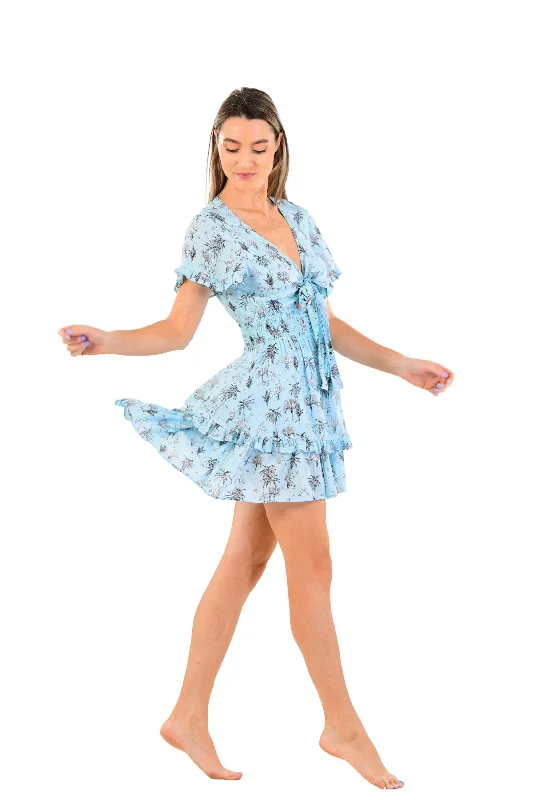 Sarah Dress / Blue Jungle