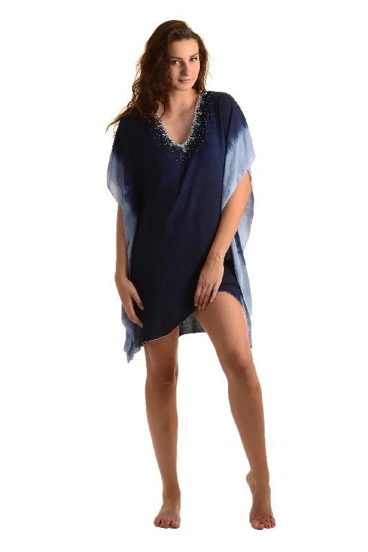 Goddess Kaftan / Starry Night Navy