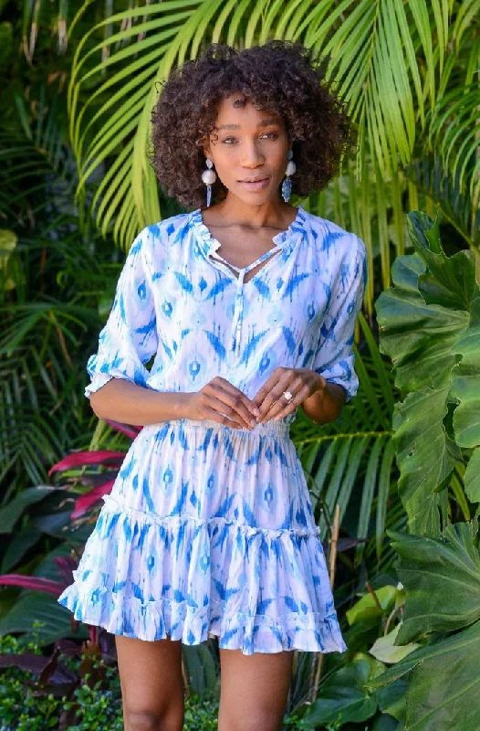 Ibiza Dress / Ocean Ikat