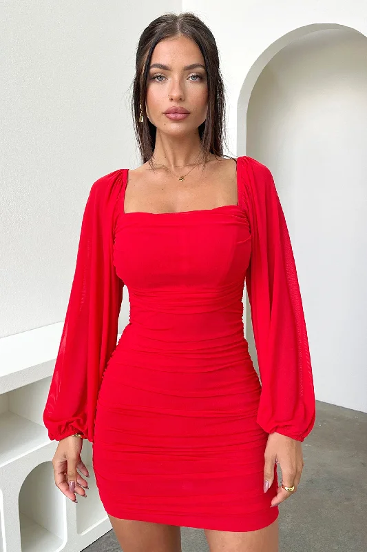 Marie Dress - Red