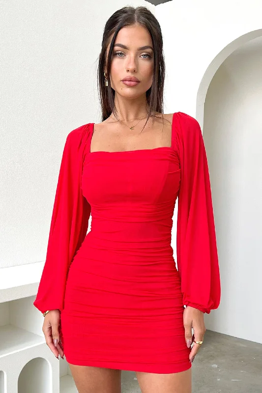 Marie Dress - Red