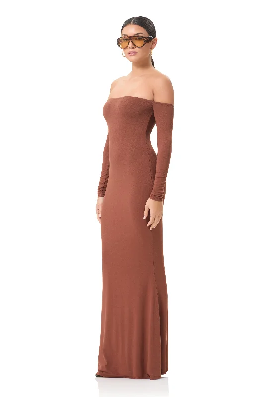 Mickey Maxi Dress - Dark Clay