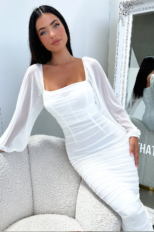 Octavia Maxi Dress - White