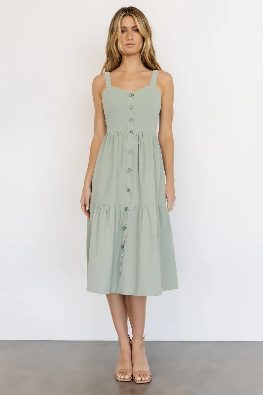 Sammy Tank Midi Dress | Sage