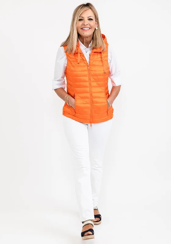 Barbara Lebek Down Free Quilted Gilet, Orange