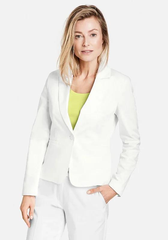 Gerry Weber Lapel Collar Blazer, White