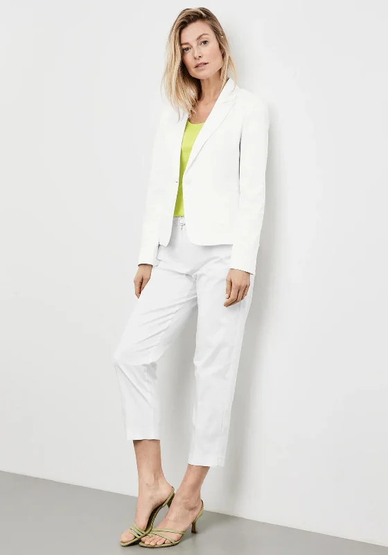 Gerry Weber Lapel Collar Blazer, White