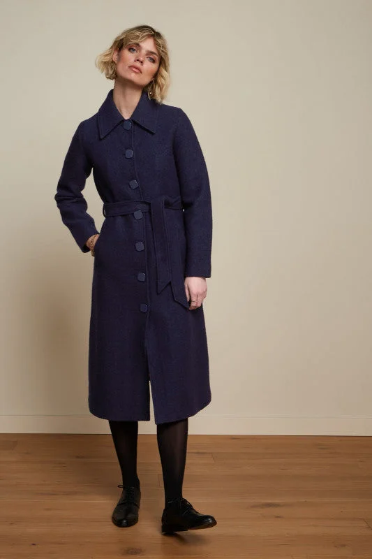 KING LOUIE Ink Blue Arabella Coat Kennedy