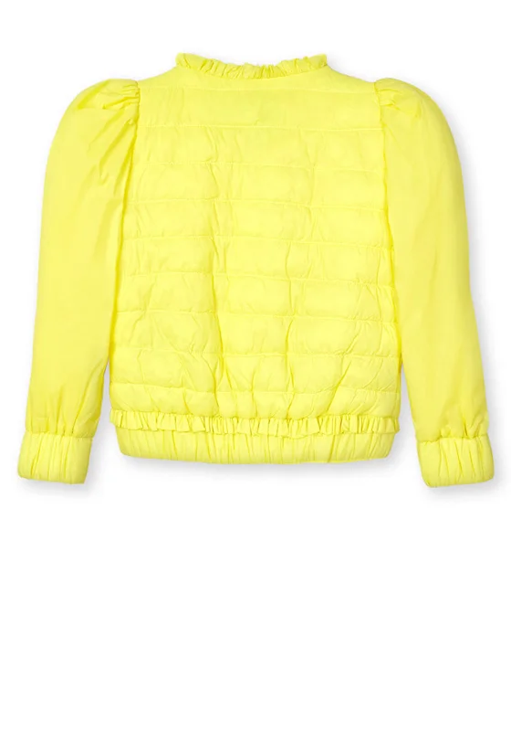 Mayoral Girls Soft Puffer Jacket, Yellow