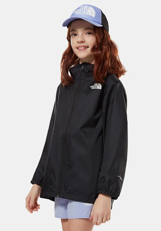 The North Face Girls Zipline Rain Jacket, Black