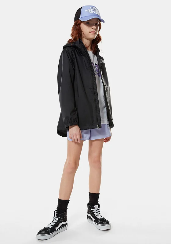 The North Face Girls Zipline Rain Jacket, Black