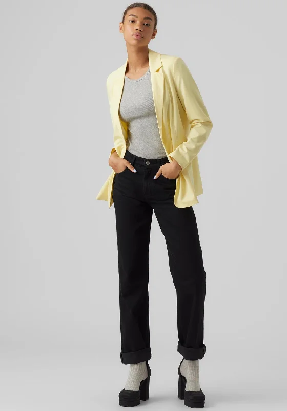 Vero Moda Zelda Loose Blazer, Lemon Meringue