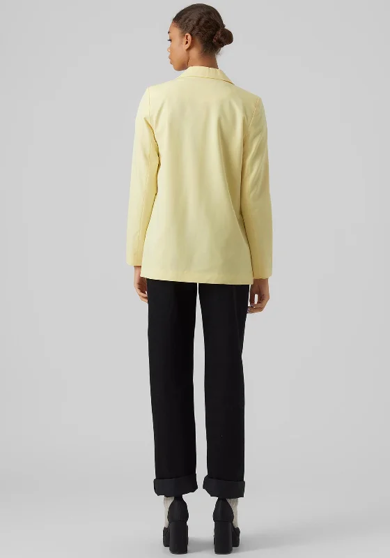 Vero Moda Zelda Loose Blazer, Lemon Meringue