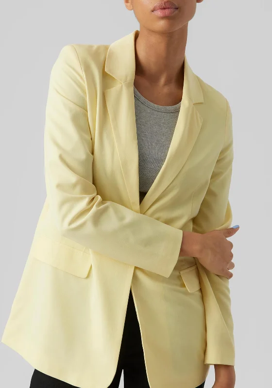 Vero Moda Zelda Loose Blazer, Lemon Meringue