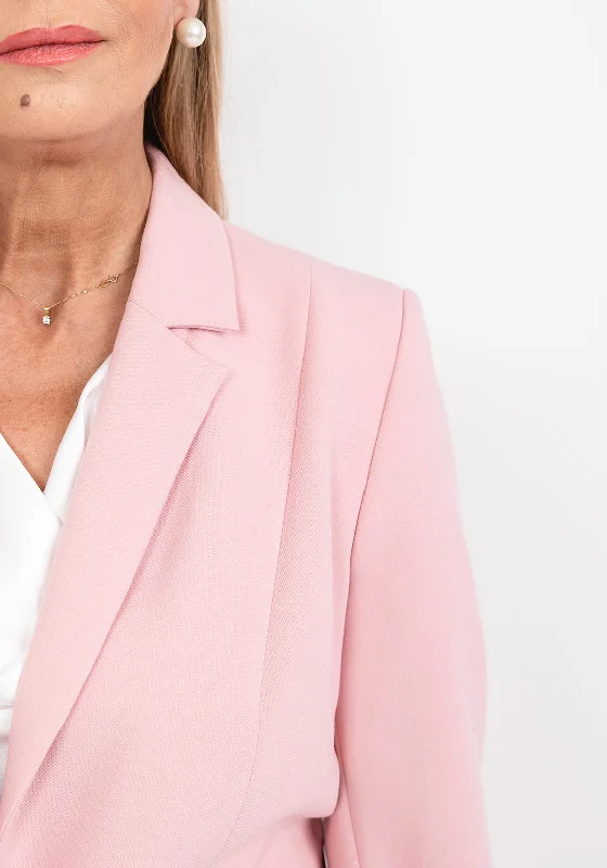 Via Veneto Dolores Single Breasted Blazer, Blush