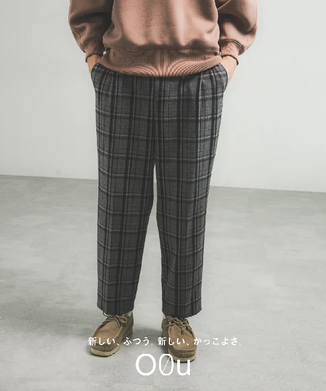 【coming soon】CONFORT CHECK TROUSERS PANTS