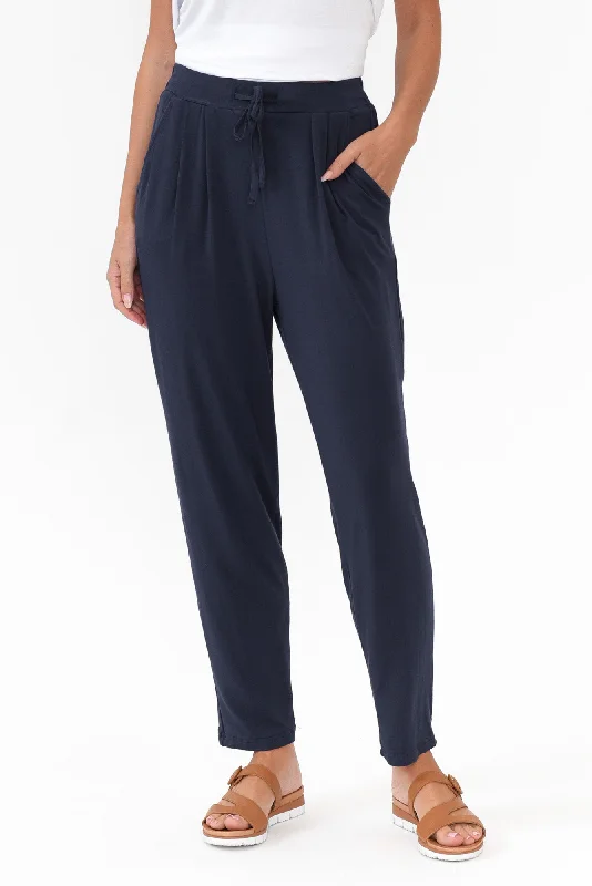 Alabama Navy Modal Straight Leg Pants