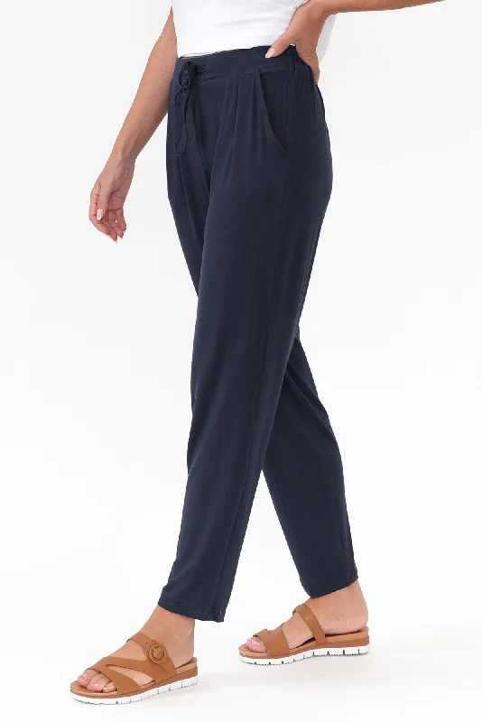 Alabama Navy Modal Straight Leg Pants