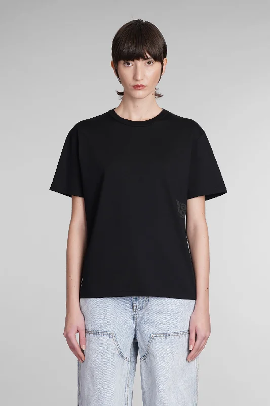 T-Shirt in black cotton