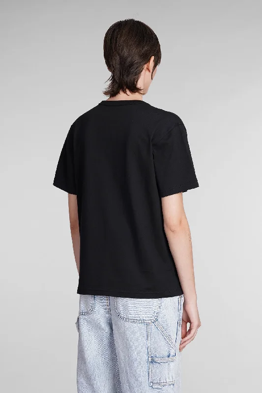 T-Shirt in black cotton