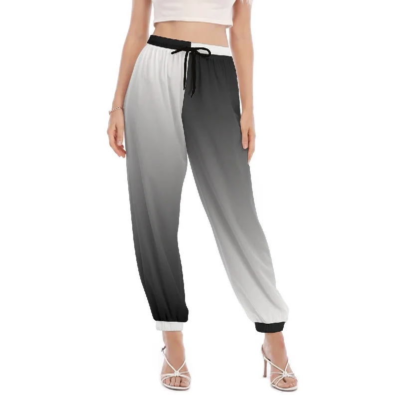 Black & White Ombré Women's Pants