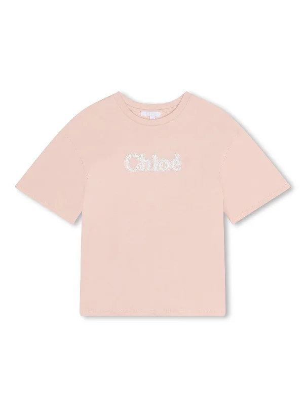 T-Shirt in rose-pink cotton