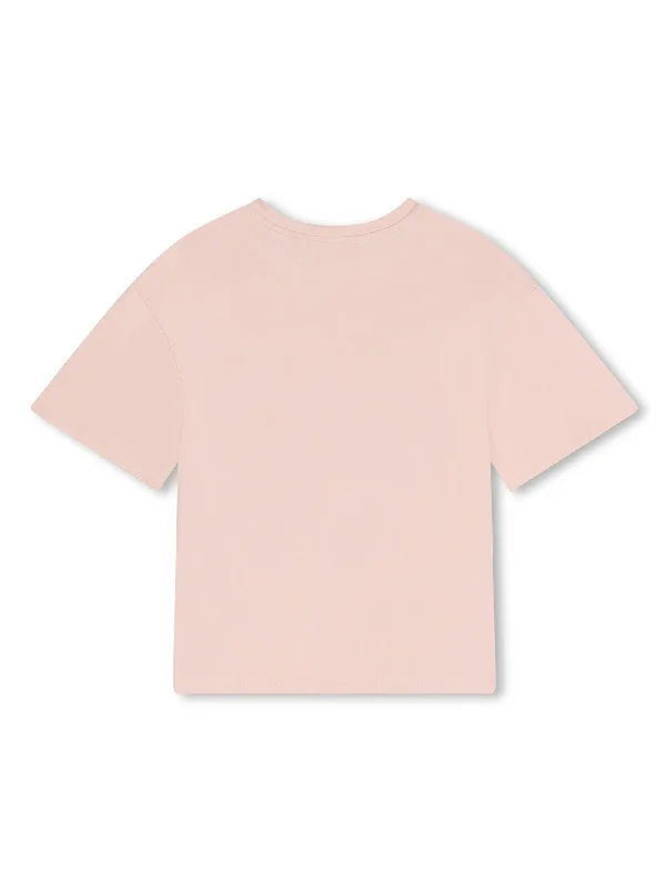 T-Shirt in rose-pink cotton