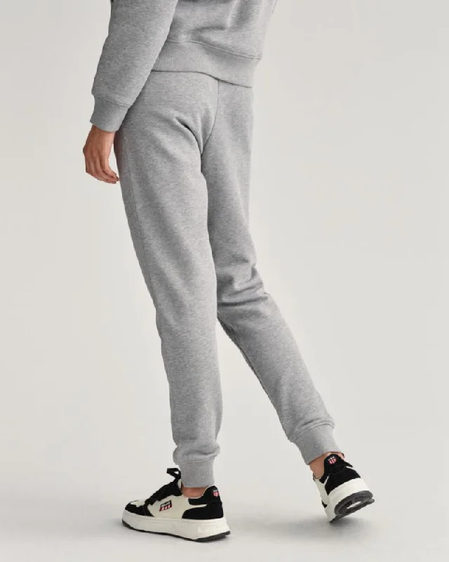 Gant Apparel Womens ARCHIVE SHIELD SWEAT PANT 93/GREY MELANGE