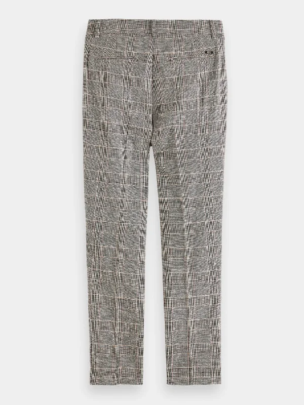 Lowry mid-rise slim-fit checked pants