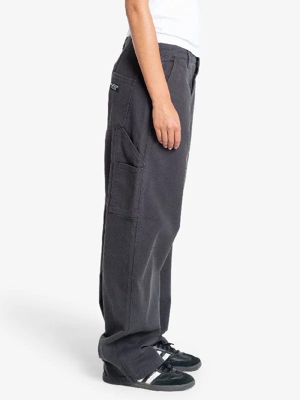 Slouch Carpenter Twill Pant - Dark Charcoal