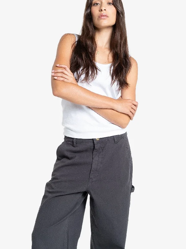 Slouch Carpenter Twill Pant - Dark Charcoal