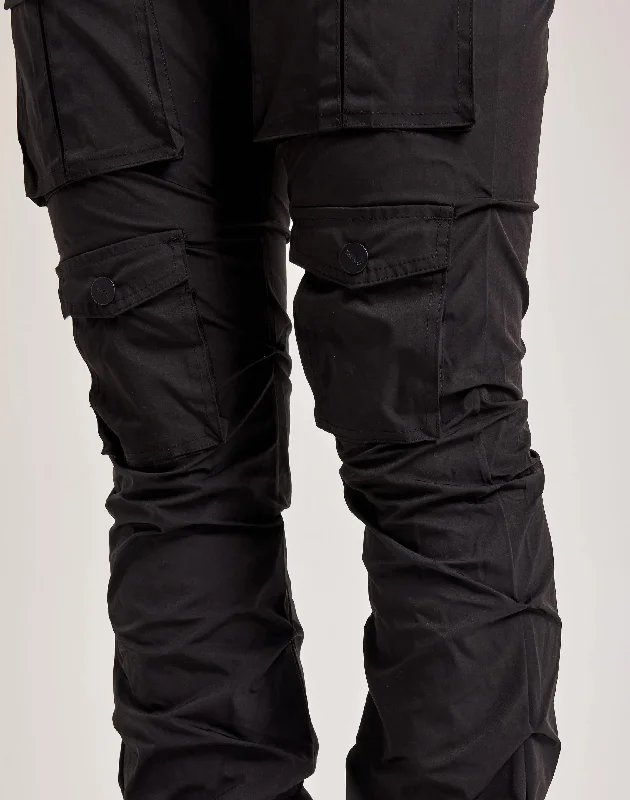 Smoke Rise Stacked Nylon Cargo Pants