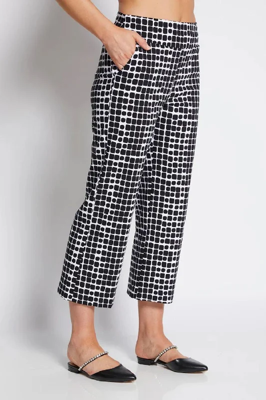 Ticket 7/8 Culotte Pant | Black Stark