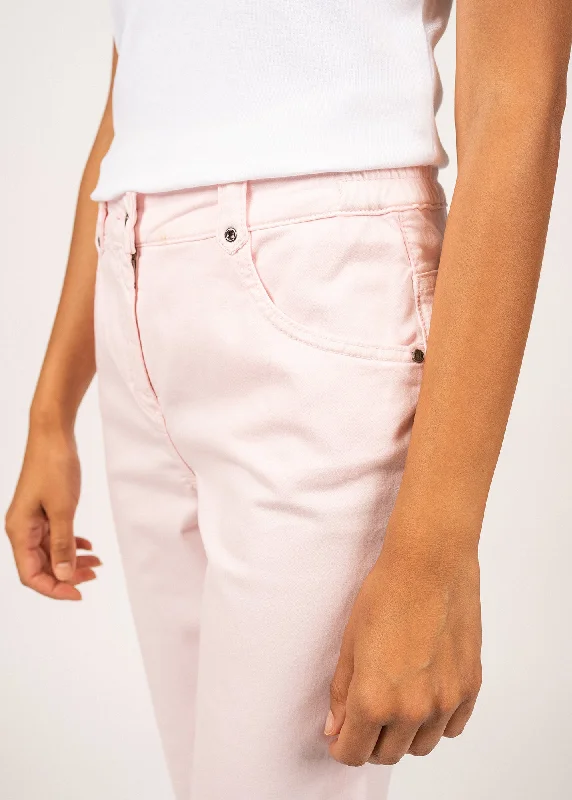 Elodie three quarters pants - in cotton, comfort fit (ROSE)