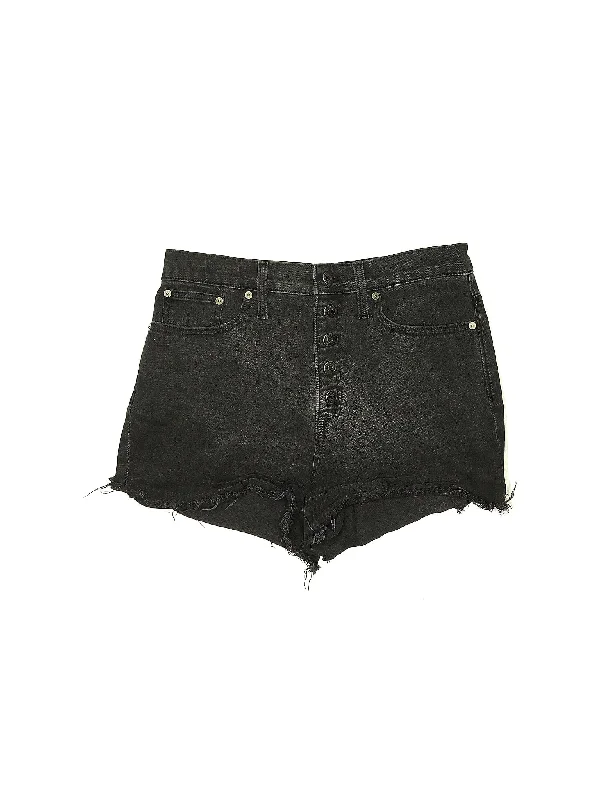 High-Rise Denim Shorts