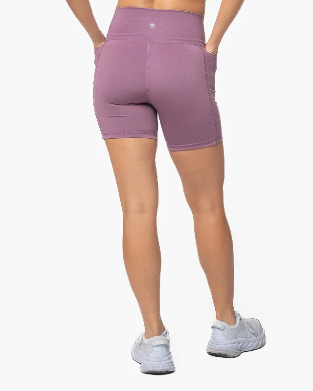 Skin Crossover Shorts (Multi-Lengths) - Hazy Lilac