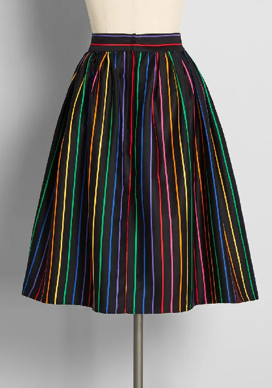 Rainbow Embraces Swing Skirt