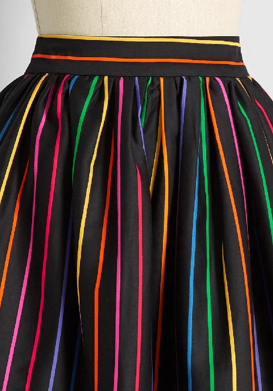 Rainbow Embraces Swing Skirt